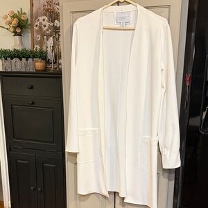 Carolina Belle Cream Open-Front Blazer